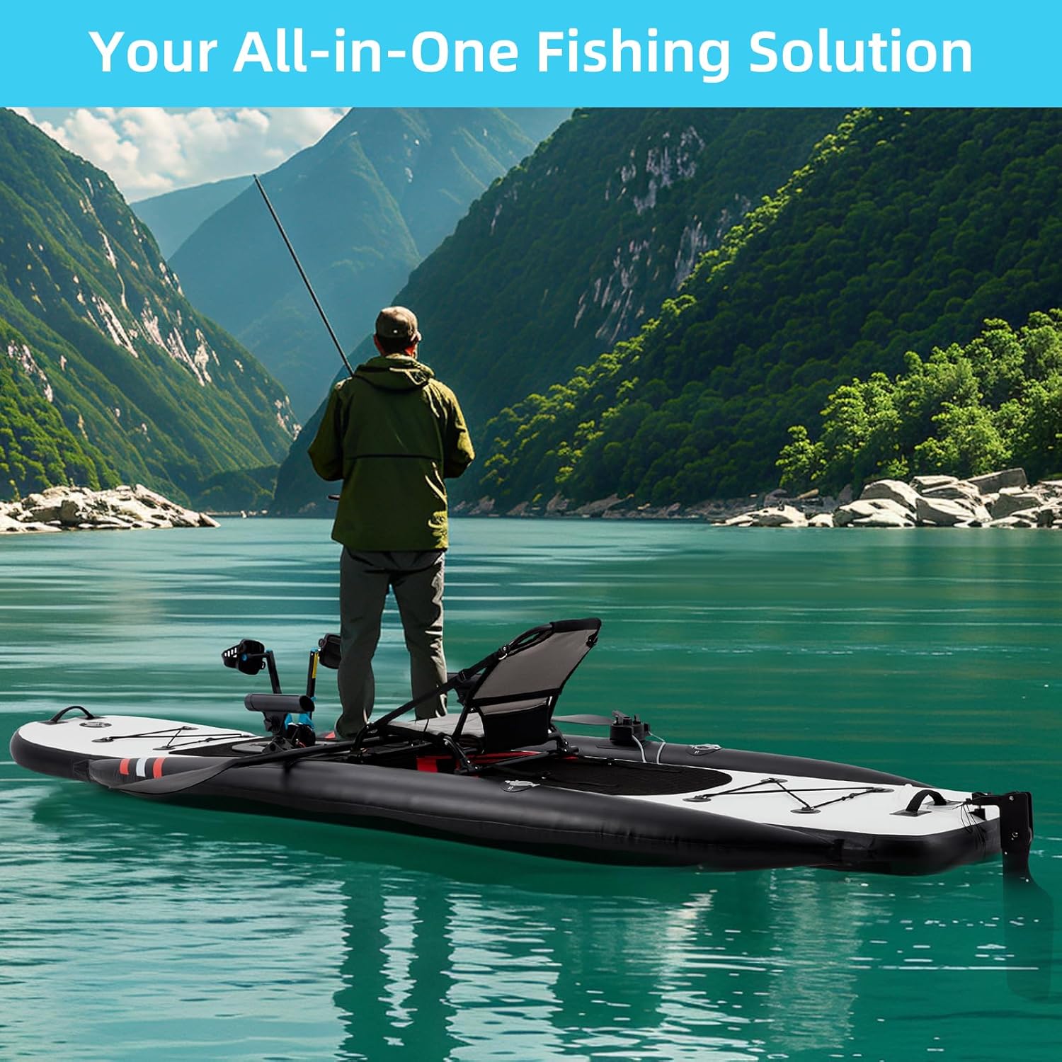 Надувная рыбацкая байдарка из  – обзор и цена Fishing Kayak Inflatable