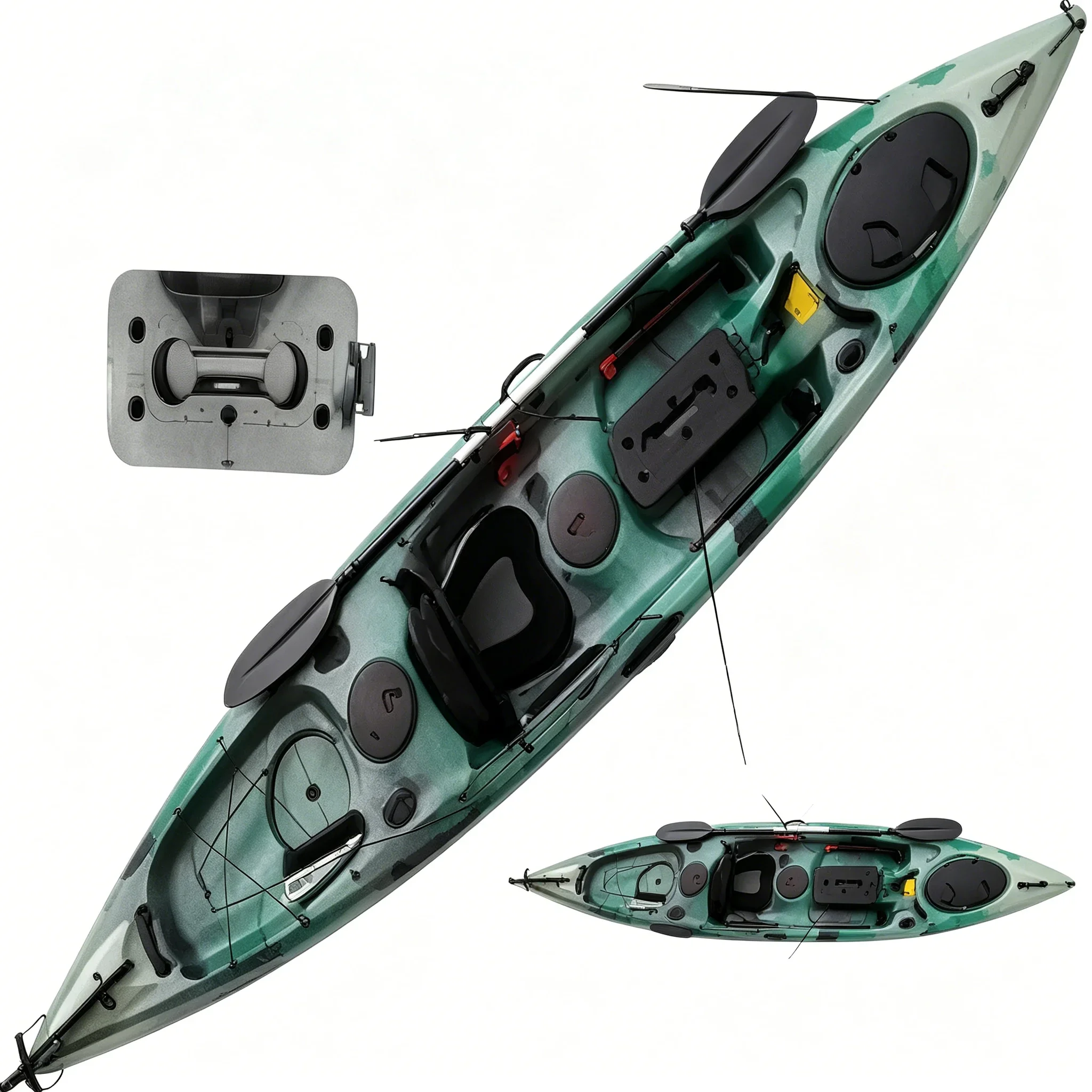 Одноместный рыболовный каяк из – обзор и цена Fishing Kayak Pedal Drive